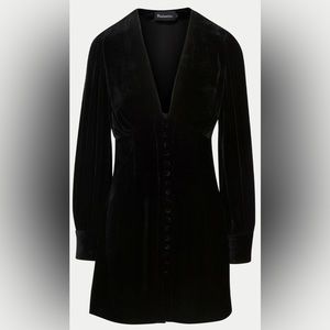 Realisation Par THE LEEKLEY dress in Black Velvet